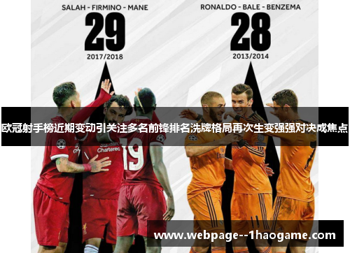 欧冠射手榜近期变动引关注多名前锋排名洗牌格局再次生变强强对决成焦点